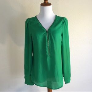 Kelly Green Blouse